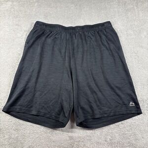 RBX Men's Performance Moisture-Wicking Athletic Shorts Black Size Large